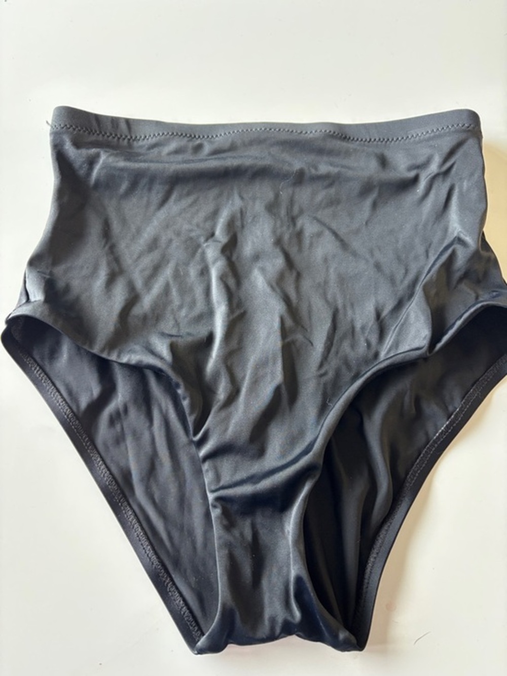 Shade & Shore High Waist Bikini Bottoms in Black